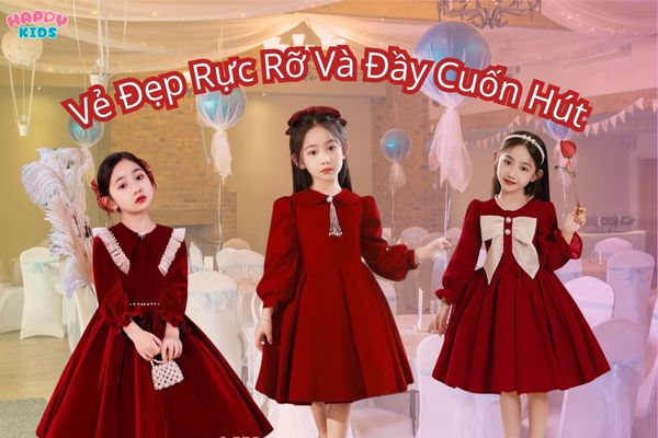 Đầm Đỏ Cho Bé Gái - Vẻ Đẹp Rực Rỡ Và Đầy Cuốn Hút