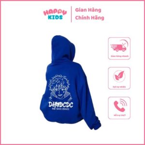 Áo hoodie nỉ bé trai Happy Kids